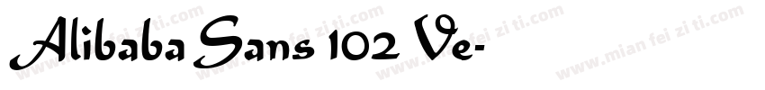 Alibaba Sans 102 Ve字体转换